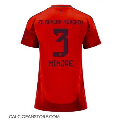 Maglia Calcio Bayern Munich Kim Min-jae #3 Prima Divisa Donna 2024-25 Manica Corta